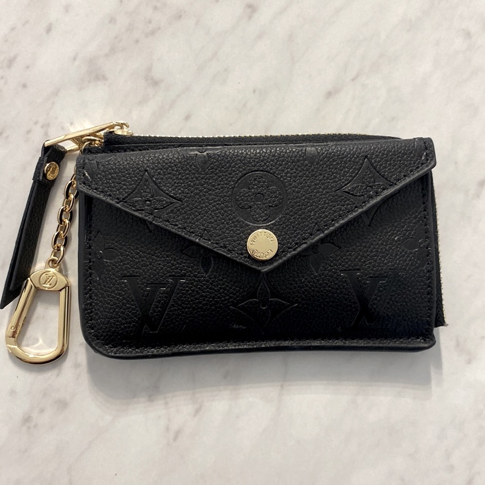 Black Leather Key Pouch